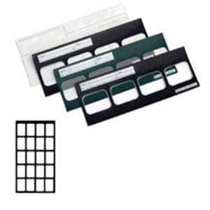 EZ-View X-Ray Film Mounts 20VBW #2 Black Plastic 100/Bx