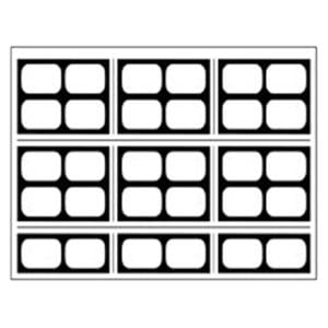 EZ-View X-Ray Film Mounts 30H #2 Black Plastic 100/Pk
