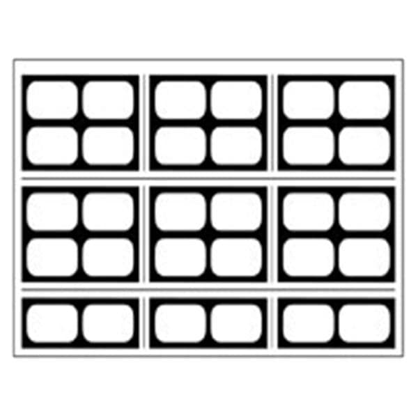 EZ-View X-Ray Film Mounts 30H #2 Black Plastic 100/Pk