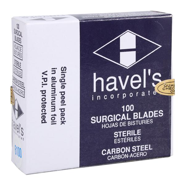 Blade Surgical Sterile Disposable 100/Bx