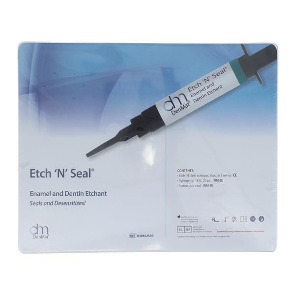 Etch 'N' Seal 25% Phosphoric Acid Porcelain Etching Gel 3 mL Cmplt Kt 8Syr/Pk