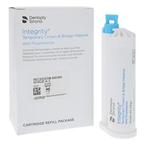 Integrity Temporary Material Shade A3 Cartridge Refill Package