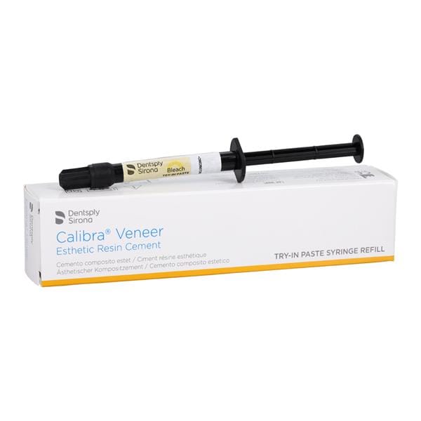 Calibra Veneer Ciment Résine Bleach Recharge de seringue 1,8 g 2/pqt