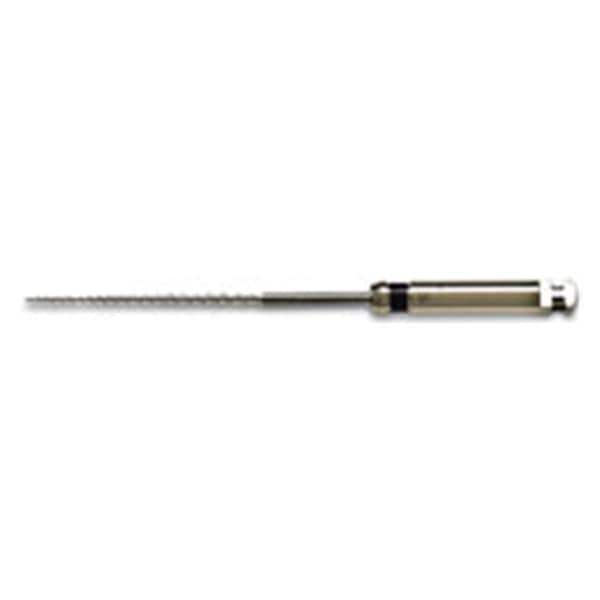 Rotary Hedstrom Files 25 mm Size 50 Stainless Steel Yellow 6/Pk