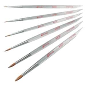 Ceramist Brush Kolinsky Natural Bristle Assorted 6/Set