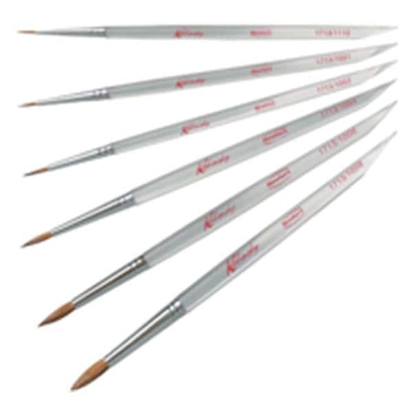 Ceramist Brush Kolinsky Natural Bristle Assorted 6/Set