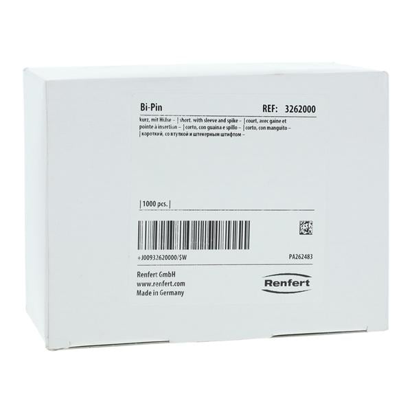 Bi-Pin Dowel Pin #326 Short With Sleeves 1000/Bx