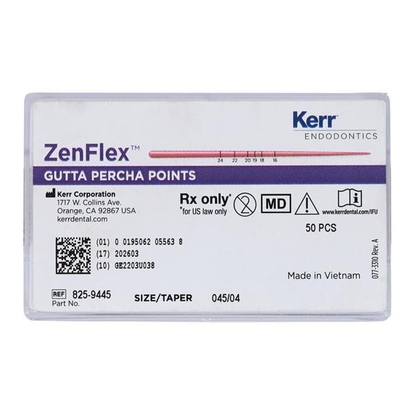 ZenFlex Gutta Percha Size 45 White 50/Pk