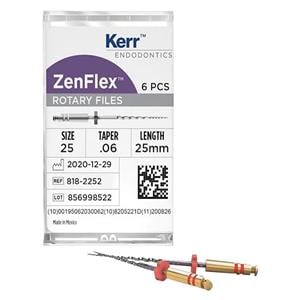 Zenflex lime NiTi .04 21mm 6/Paquet