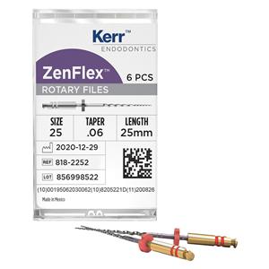 ZenFlex Shaping File 31 mm Size 20 Nickel Titanium .06 6/Pk