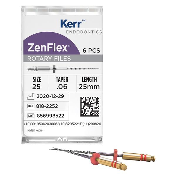 ZenFlex Shaping File 31 mm Size 20 Nickel Titanium .06 6/Pk