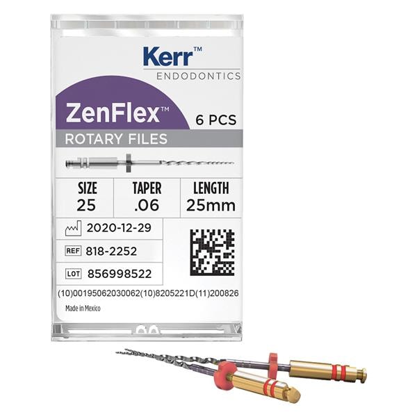 Zenflex lime NiTi .06 31mm #25 6/Paquet