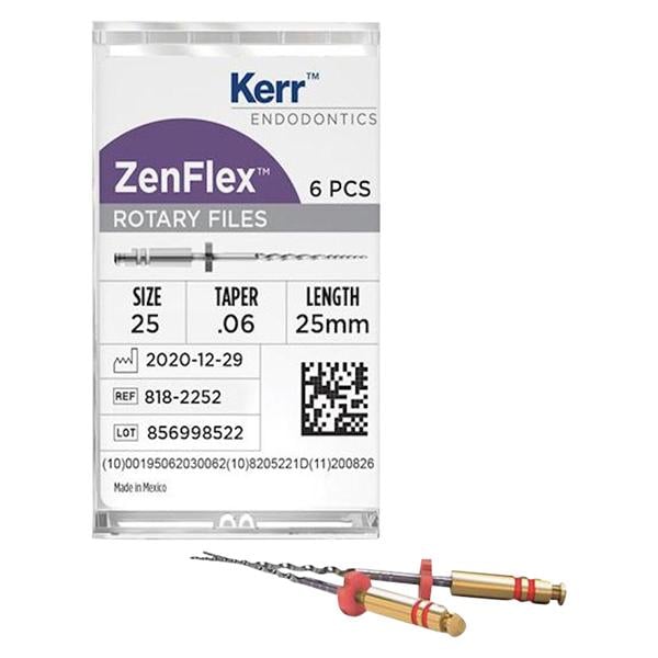 ZenFlex Shaping File 25 mm Size 50 Nickel Titanium .04 6/Pk