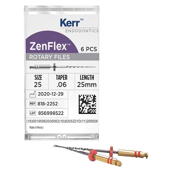 ZenFlex Shaping File 21 mm Size 45 Nickel Titanium .06 6/Pk