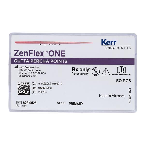 ZenFlex ONE Hand Rolled Gutta Percha Points Red 50/Bx