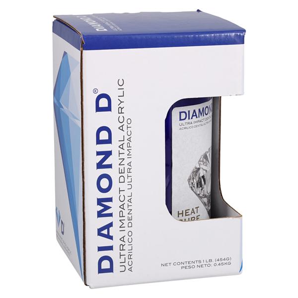 Diamond D Denture Resin Heat Cure Original 1Lb/Cn