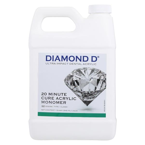 Diamond D Denture Resin Polymer Heat Cure 32oz/Bt