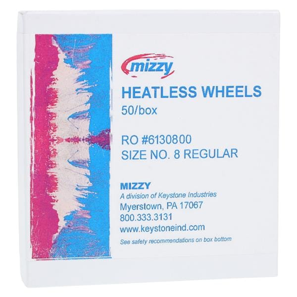 Mizzy Grinding Wheels Heatless #8 Gray 50/Bx