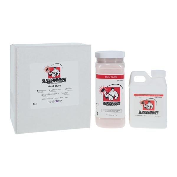 Sledgehammer Denture Resin High Impact Acrylic Heat Cure Original Pl