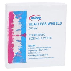 Mizzy Grinding Wheels Heatless #9 White 50/Bx