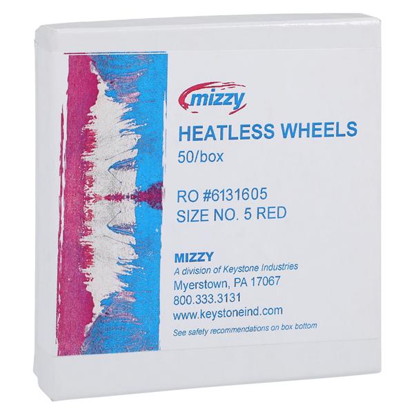 Mizzy Grinding Wheels Heatless Red 50/Pk