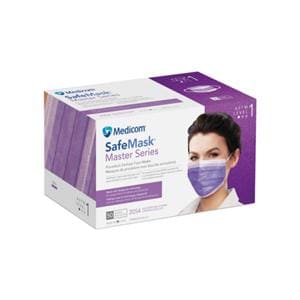 SafeMask Master Series Procedure Mask ASTM 1 Southern Bellflower Adlt 50/Bx