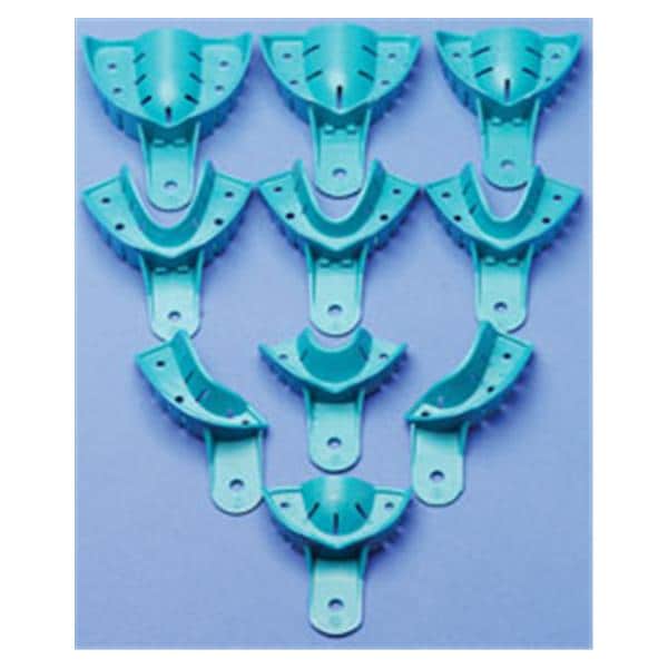 BoTrays Partial Impression Tray Perforated Upper Left / Lower Right 12/Bg