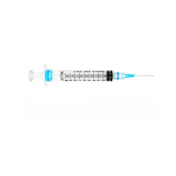 Luer-Lok Syringe 25gx1" 3cc Safety Reduced Dead Space 100/Bx