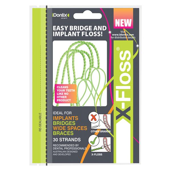 X-Floss Floss Prethreaded Strands 30/Pk