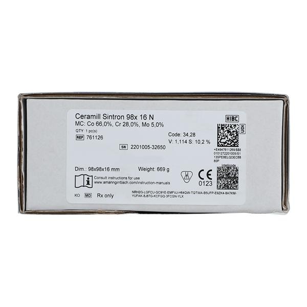 Ceramill Disc Sintron Metal Ea