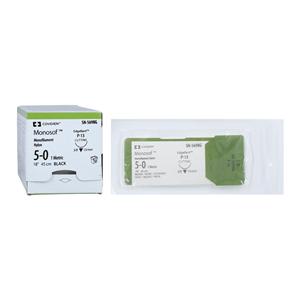 Suture 5-0 Nylon P-13 Monosof Black 18" Monofilament Ca