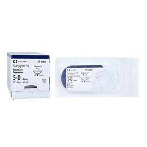 Surgipro II Suture 5-0 18" Polypropylene Monofilament P-12 Blue 12/Ca