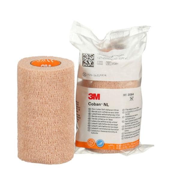 Coban Wrap Bandage Elastic 4"x5yd Tan Non-Sterile 18/Ca
