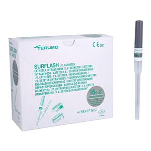 SurFlash IV Catheter 16 Gauge 2" Gray 50/Bx, 4 BX/CA