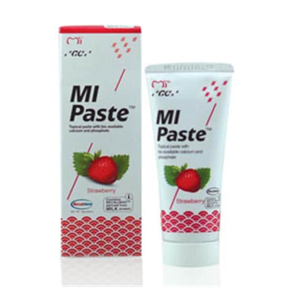 MI Paste Topique dentaire À domicile Crème 40 g Fraise Tube Recaldent 10/boîte