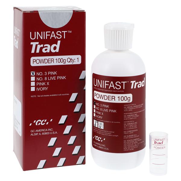 UNIFAST Trad Temporary Material 100 Gm 3 Pink Refill