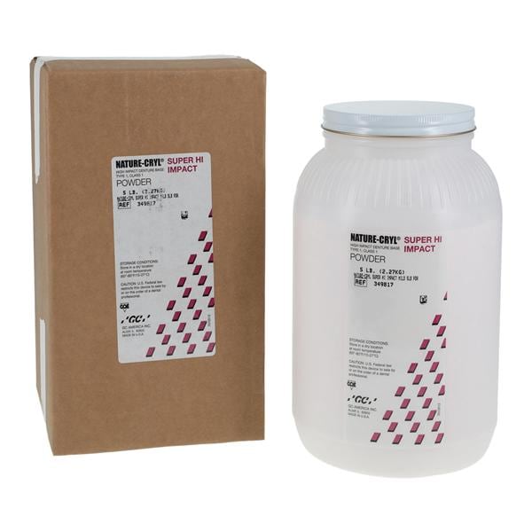 Acrylic Powder Nature-Cryl Super HI Impact Heat Cure Mild 5Lb