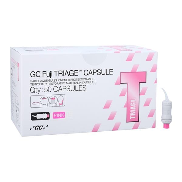 Fuji TRIAGE CHX Xylitol CPC Recharge de capsules Autopolymérisable Rose 50/boîte