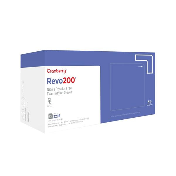 R200 Nitrile Gants Très petit Non stérile Bleu violet 200/boîte