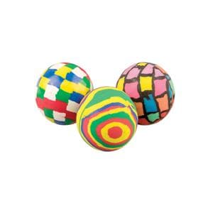 Toy High-Bounce Balls Funky Pattern Assorted Colors 32 mm 36/Pk