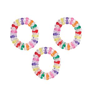 Bracelets couleurs assortis 48/Paquet
