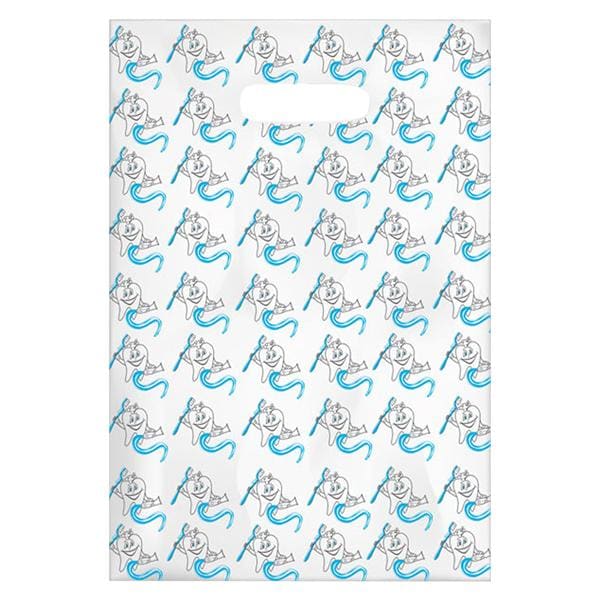 Scatter Print Bags McTooth 2 Sided Print Clear 100/Bx