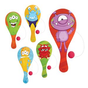 Toy Paddleball Monsters Assorted Colors 12/Pk