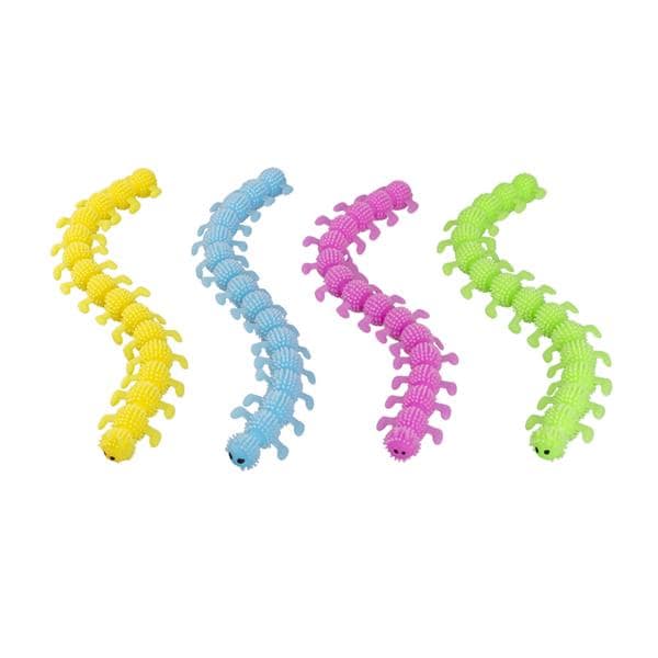 Toy Caterpillar Stretch Assorted Colors 24/Pk