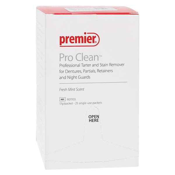 Pro Clean Remover Tartre et taches Paquet individuel Menthe 25/boîte