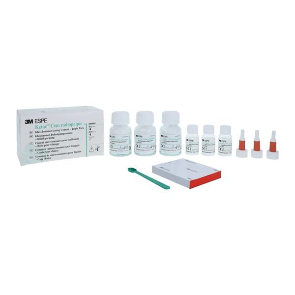 3M™ Ketac™ Cem Glass Ionomer Luting Cement Triple Package Pk