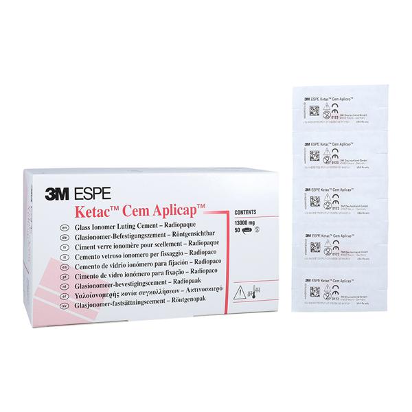 3M™ Ketac™ Cem Aplicap™ Glass Ionomer Capsules Luting Cement Rfl Pkg 50/Bx