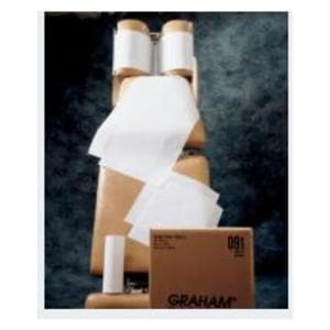 Headrest Cover 8.5 in x 125 Feet Crepe White Disposable 25/Ca