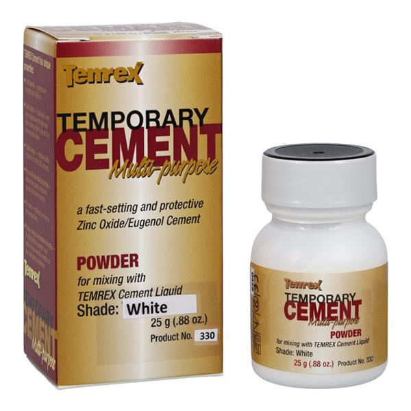Temrex Powder Temporary Cement White 25 Gm Refill Bt