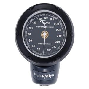 DuraShock Platinum Series Aneroid Gauge Gry/Blk LF Dial Display Ea